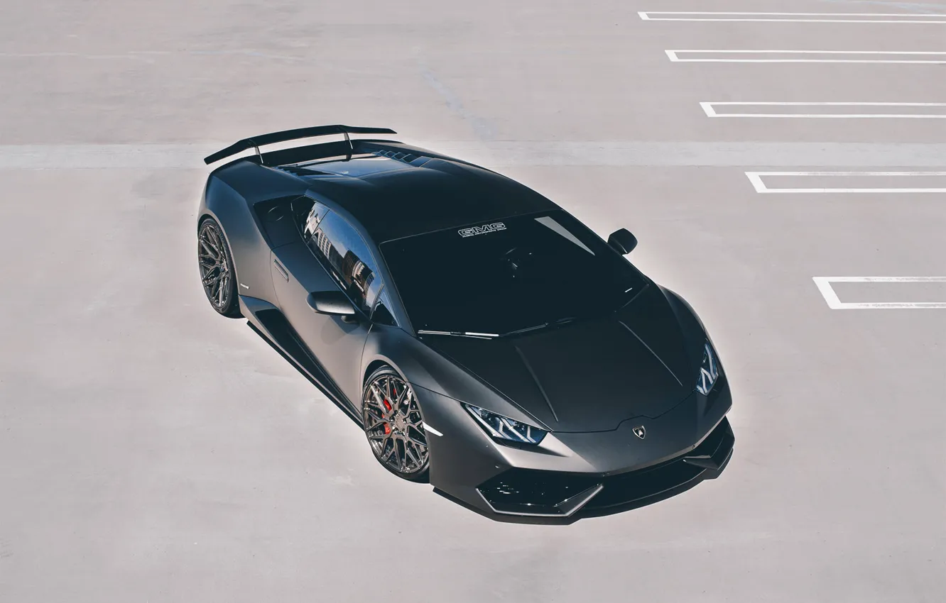 Фото обои car, Lamborghini, wallpaper, supercar, black, Huracan, GMG