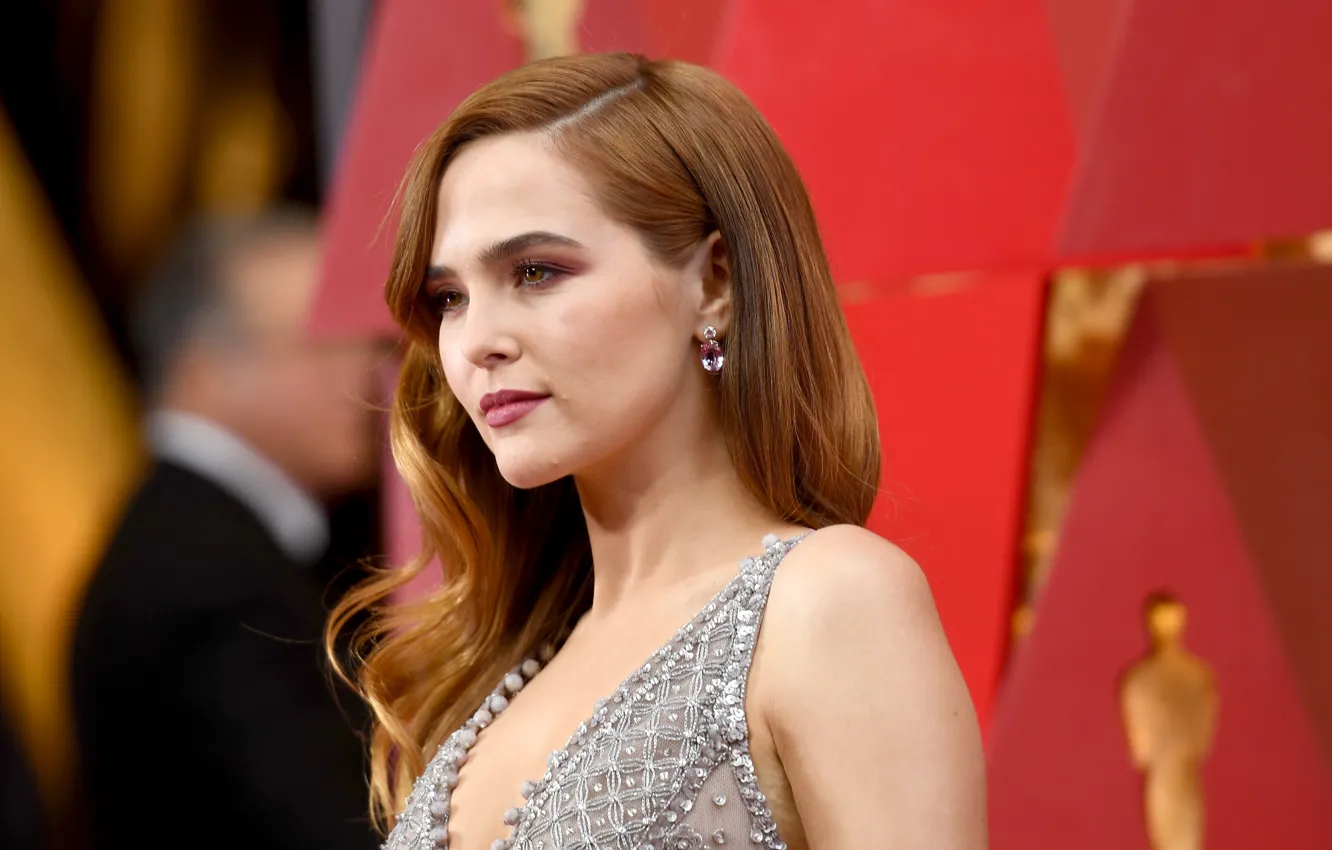 Фото обои взгляд, поза, макияж, фигура, актриса, фотосессия, Zoey Deutch, Зои Дойч