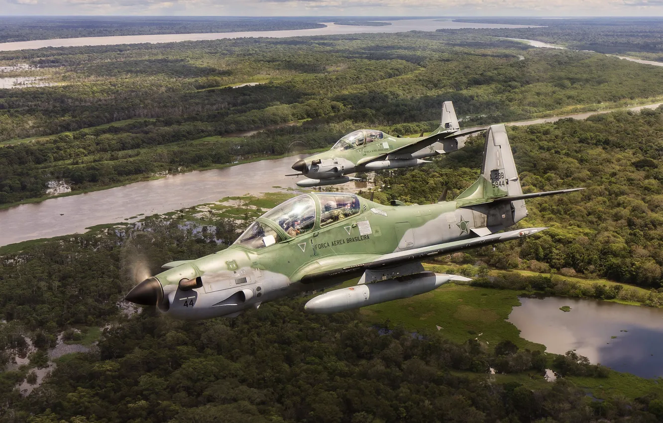 Фото обои учебный, A-29, лёгкий штурмовик, Super Tucanos