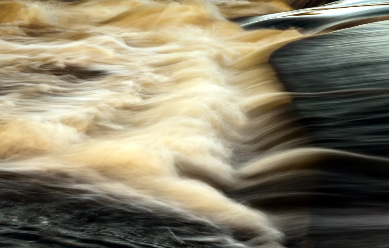 Фото обои вода, природа, река, поток