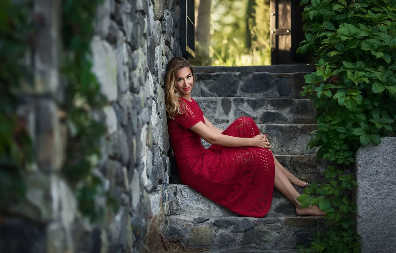 Фото обои smile, model, Бармина Анастасия