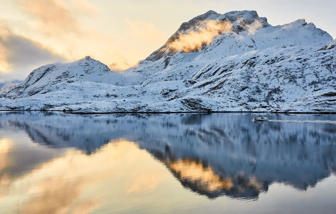 Фото обои mountain, snow, North