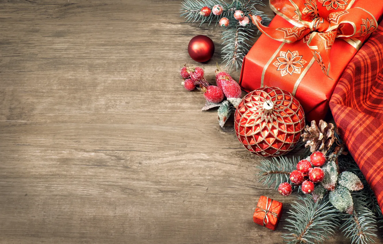 Фото обои украшения, шары, Рождество, подарки, Новый год, christmas, new year, balls