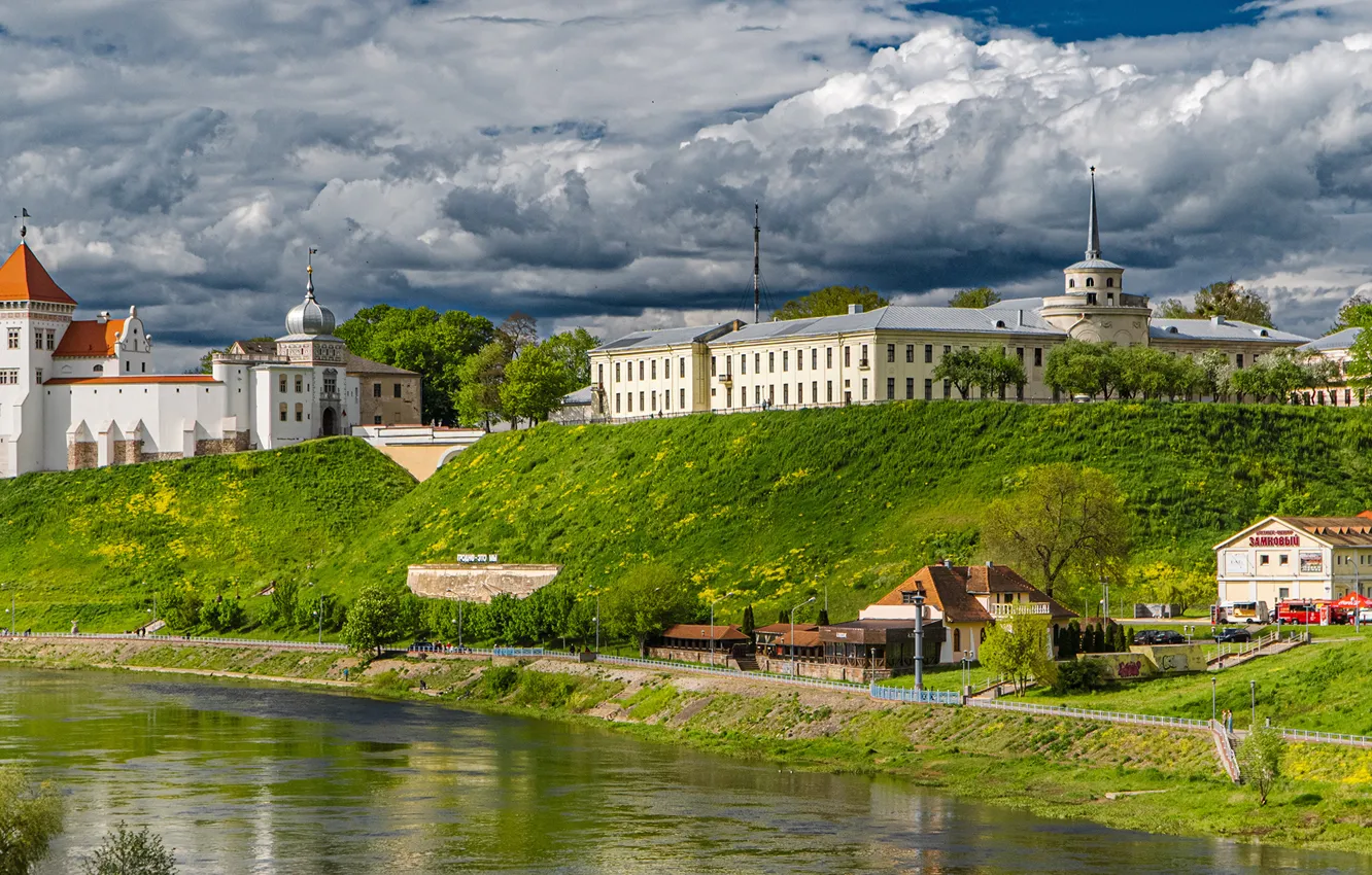 Фото обои пейзаж, природа, город, Беларусь, гродно