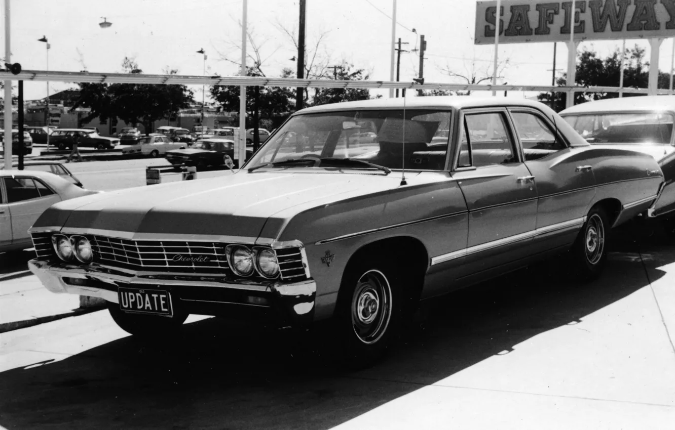 Фото обои Chevrolet, Baby, Supernatural, 1967, Impala, Original, Hardtop, Sale