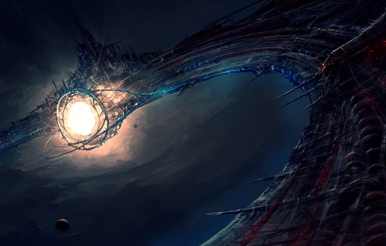 Фото обои космос, фантастика, арт