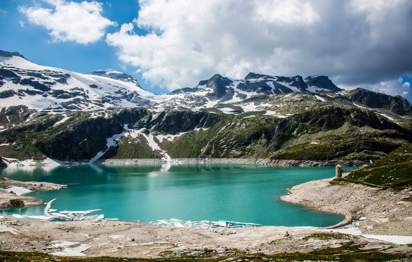 Фото обои Nature, Mountains, Austria, Alps, Lake