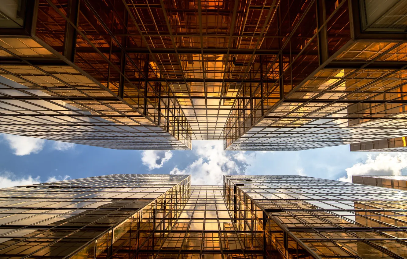 Фото обои reflections, Hongkong, Golden living