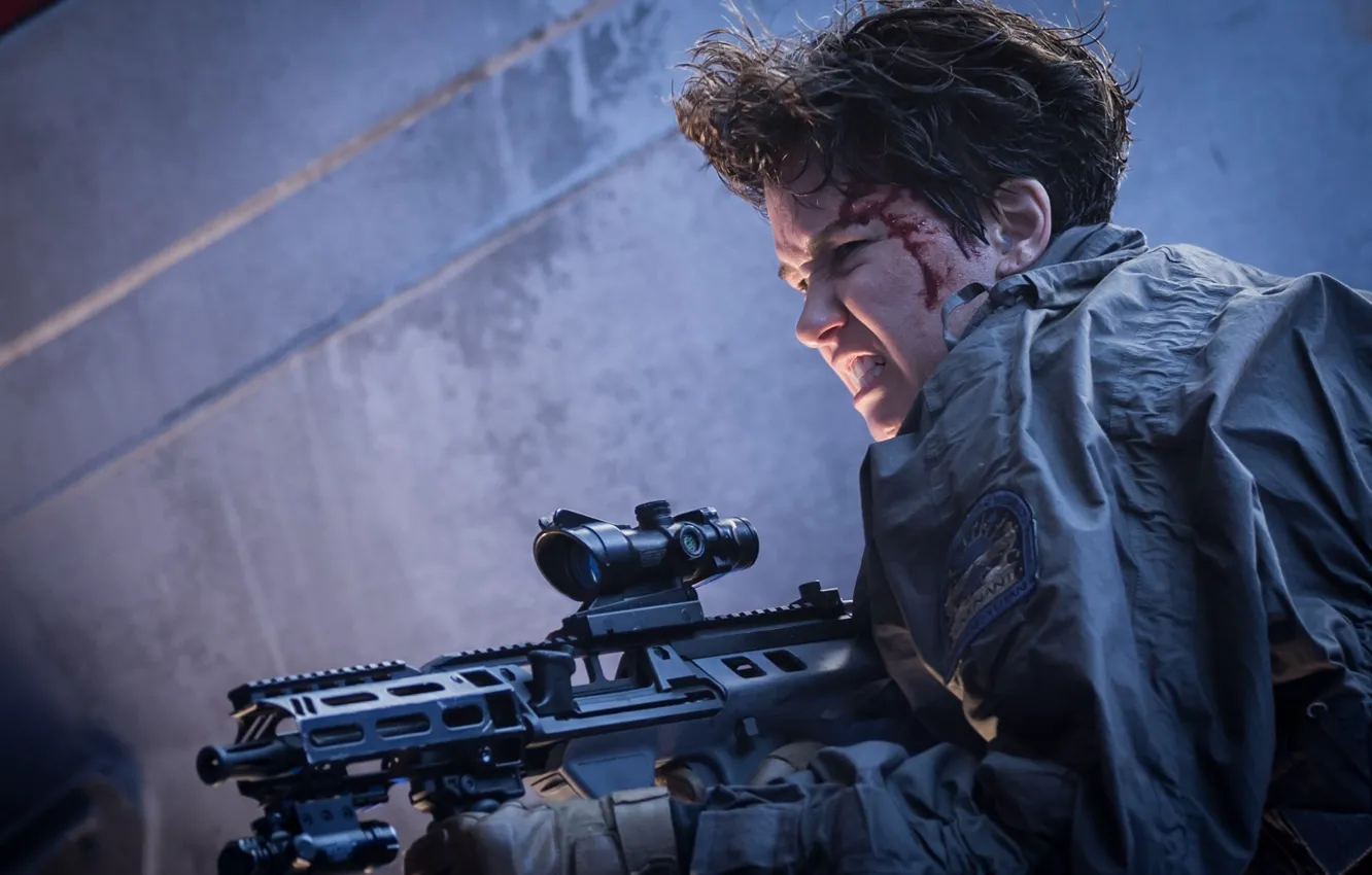 Фото обои cinema, gun, blood, weapon, alien, movie, film, rifle