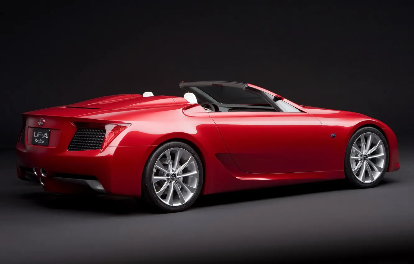 Фото обои красный, Lexus, концепт, 2010, лексус, LF-A, Rodster