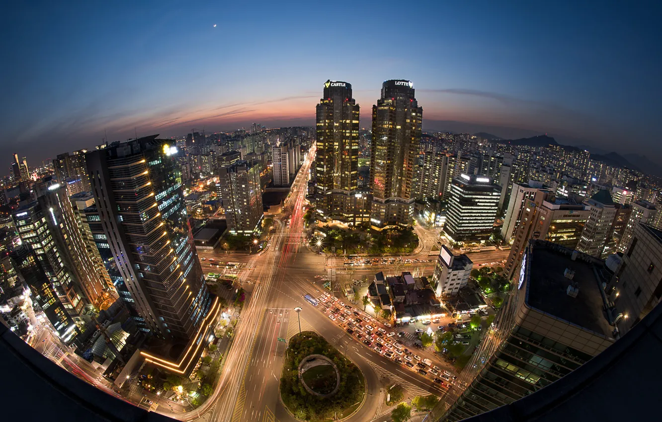Фото обои Seoul, Korea, Rush Hour