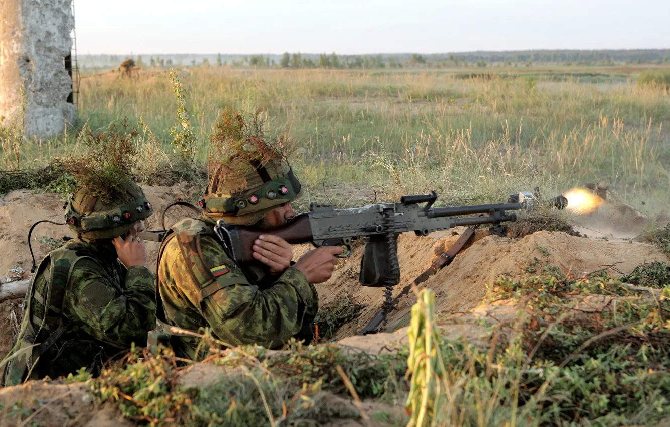 Фото обои оружие, солдаты, Lithuanian Army