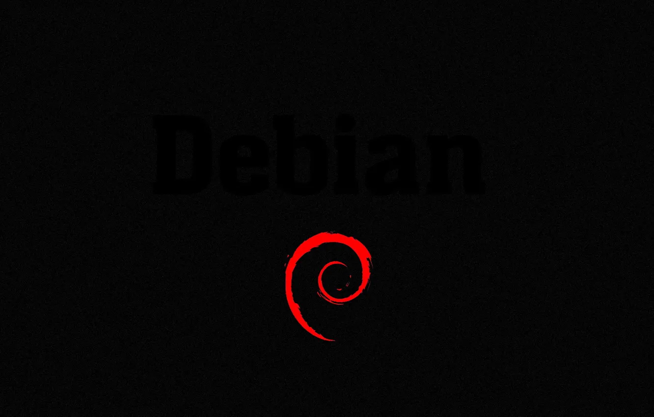 Фото обои красный, черный, спираль, завитушка, Debian
