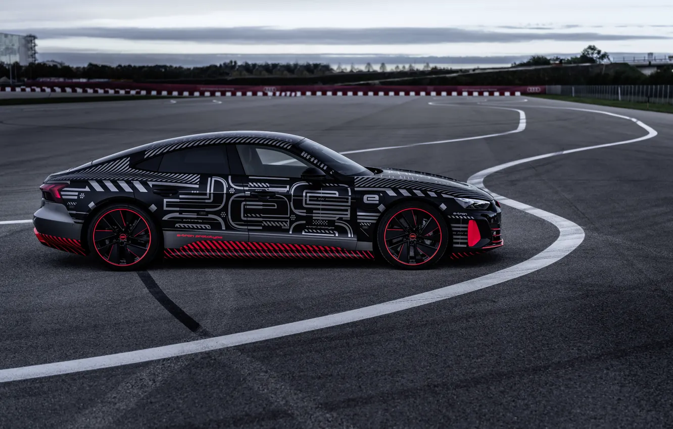 Фото обои Audi, купе, в профиль, 2020, RS e-Tron GT Prototype
