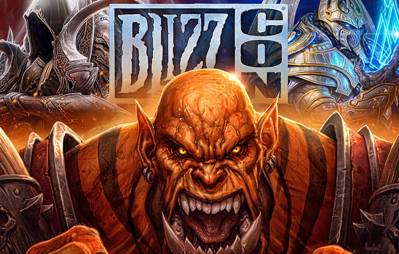 Фото обои starcraft, blizzard, diablo, wow, hellscream, garrosh, blizzcon