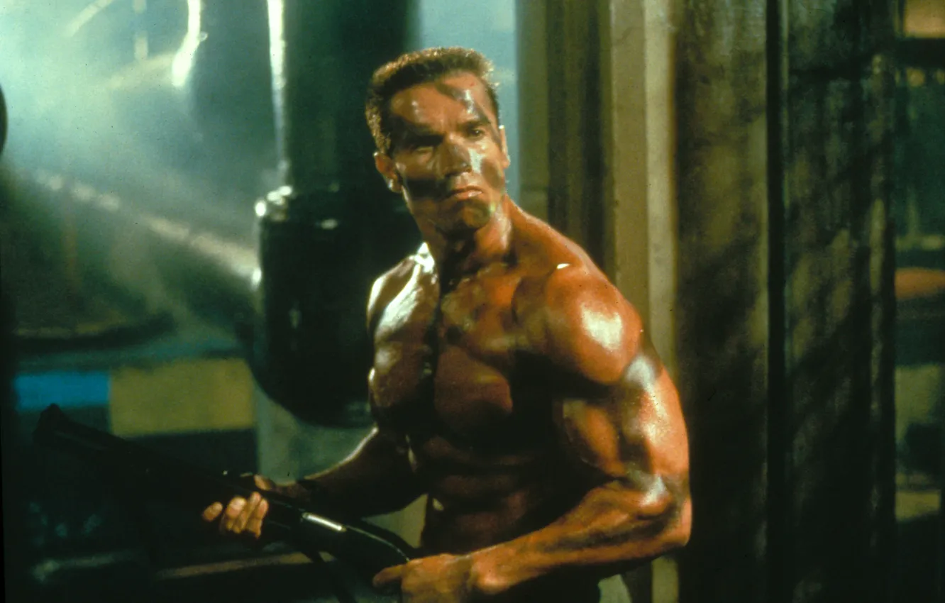 Фото обои Commando, Арнольд Шварценеггер, Arnold Schwarzenegger, John Matrix, Коммандос