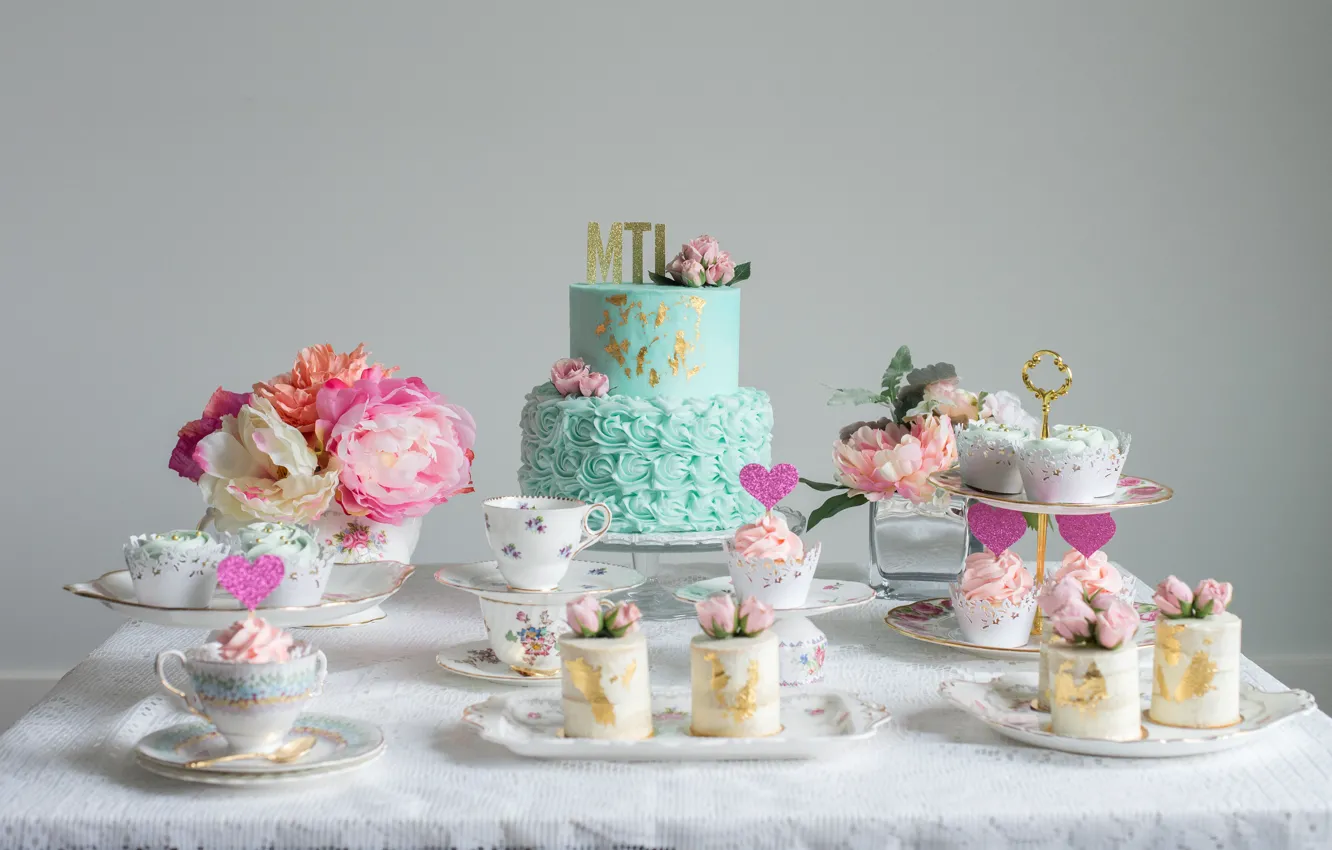 Фото обои праздник, торт, свадьба, сладкое, кексы