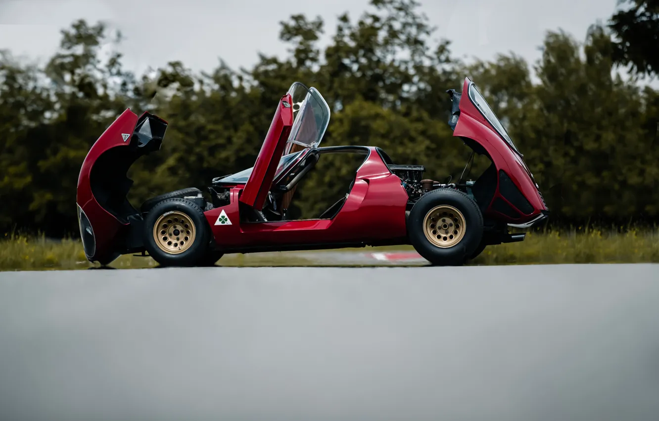 Фото обои Alfa Romeo, 1967, 33 Stradale, Tipo 33, Alfa Romeo 33 Stradale Prototipo