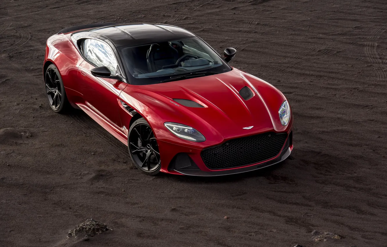 Фото обои Aston Martin, DBS, Red, Superleggera, Car, Auto