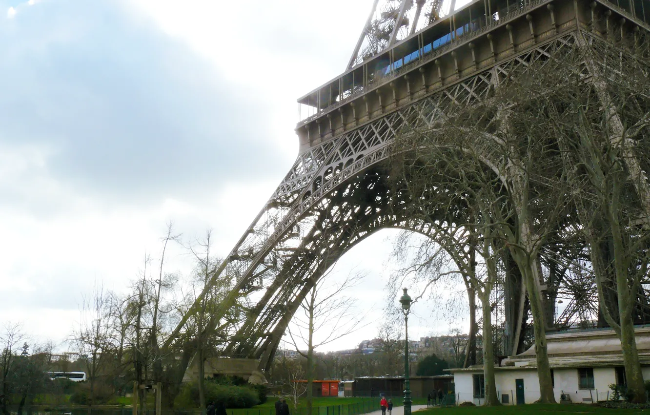 Фото обои Франция, Париж, Paris, France, Eiffel Tower, architecture, Ейфелева Башня