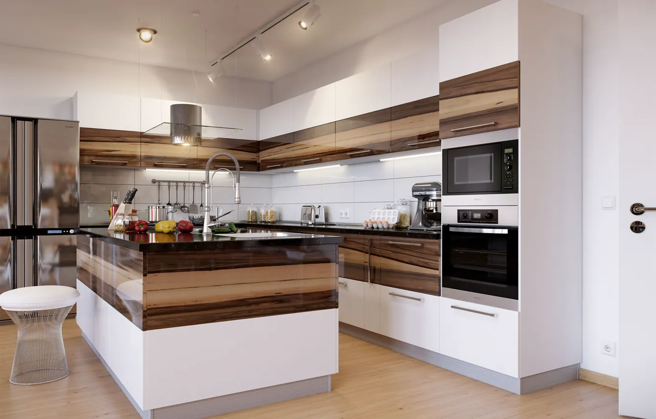Фото обои дизайн, мебель, кухня, interior, kitchen, desigen, техника., кухни