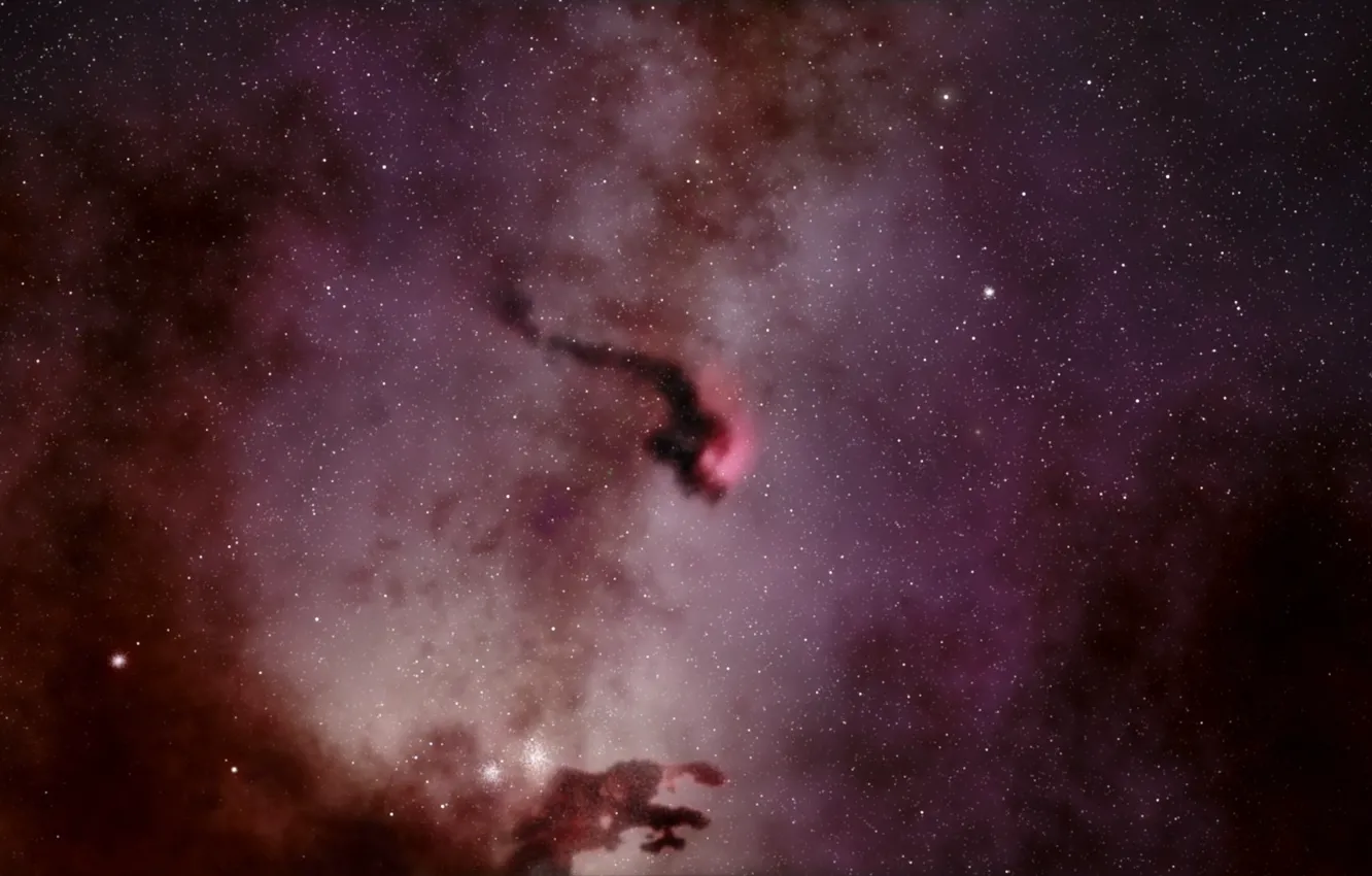 Фото обои Звезды, Космос, Туманность, Stars, Space, Nebula