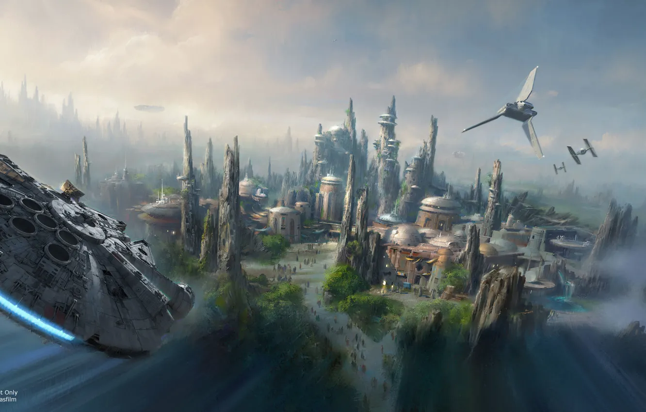 Фото обои Star Wars, art, artist concept