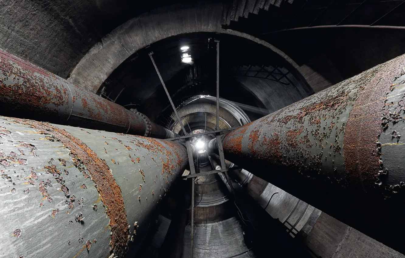 Фото обои фон, завод, труба