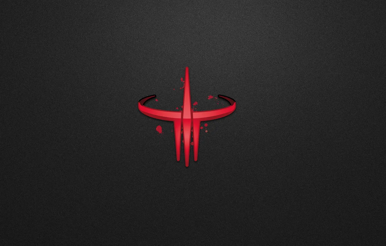 Фото обои темный фон, лого, logo, quake 3 arena, Quake III Arena