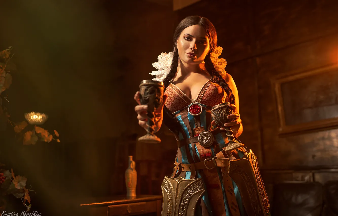 Фото обои Ведьмак, Филиппа Эйльхарт, Kristina Borodkina, Filippa Eilhart, чародейка из Редании