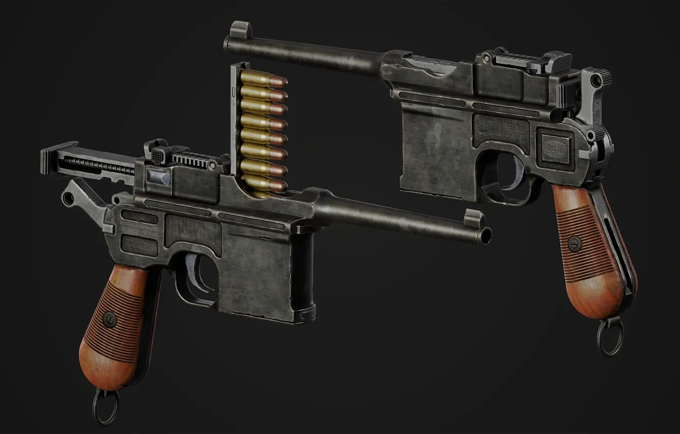 Фото обои Германия, Mauser C96, Самозарядный пистолет
