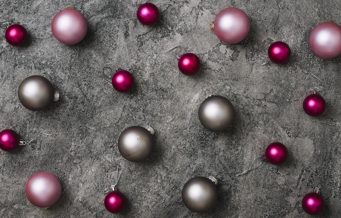 Фото обои украшения, шары, Новый Год, Рождество, Christmas, balls, New Year, decoration