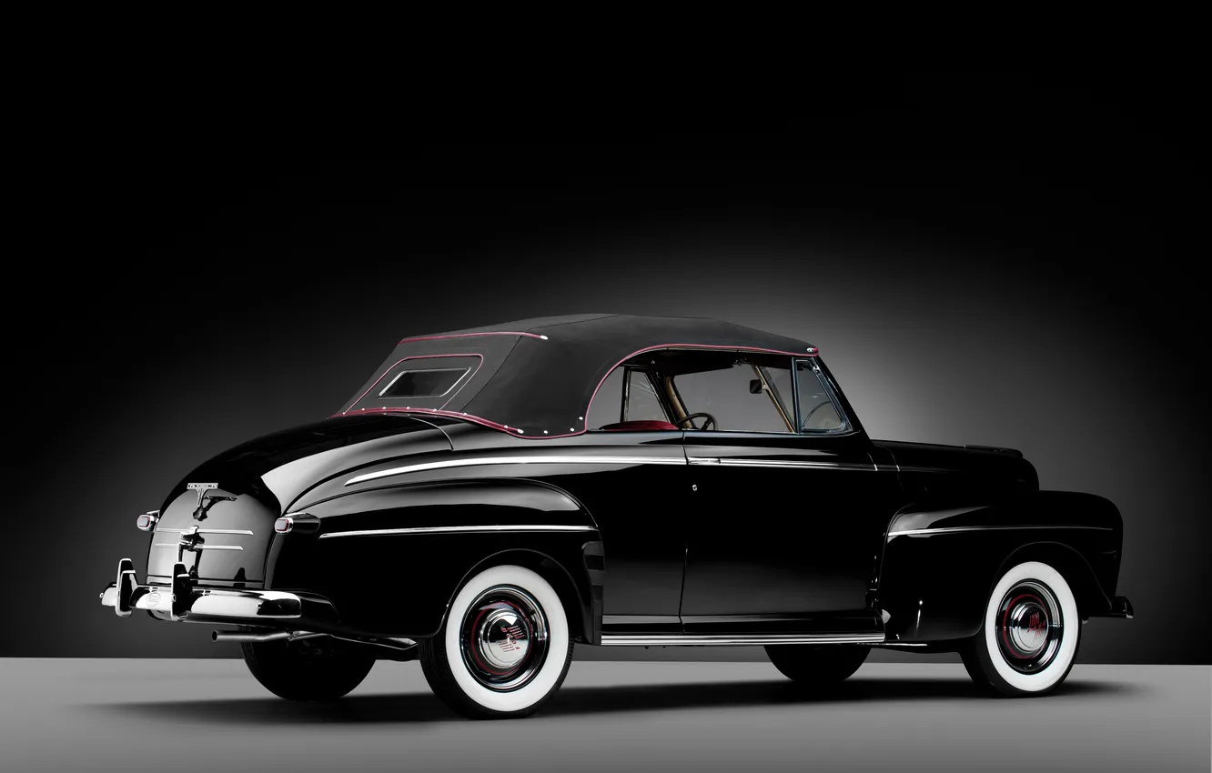 Фото обои Coupe, ретро автомобили, Convertible, 1946, retro cars, Ford V8 Super Deluxe