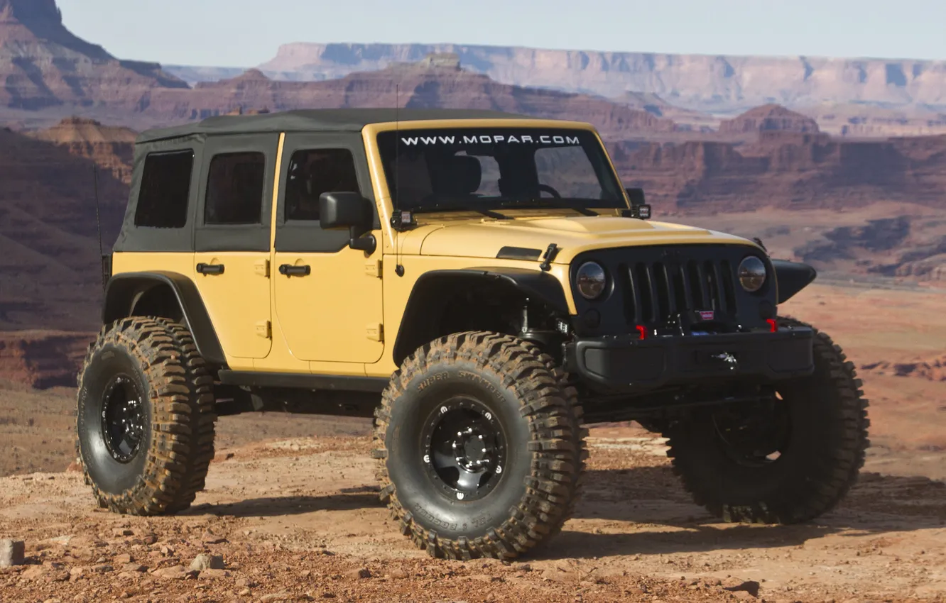 Фото обои Concept, джип, внедорожник, Wrangler, Jeep, Sand Trooper