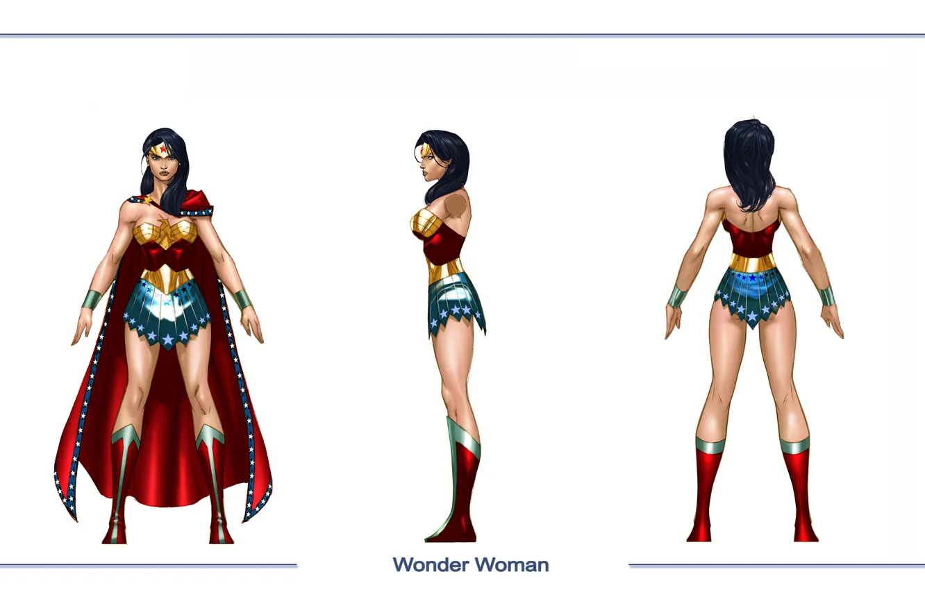 Фото обои Wonder Woman, DC Comics, Диана, Diana, Чудо-женщина, Амазонка