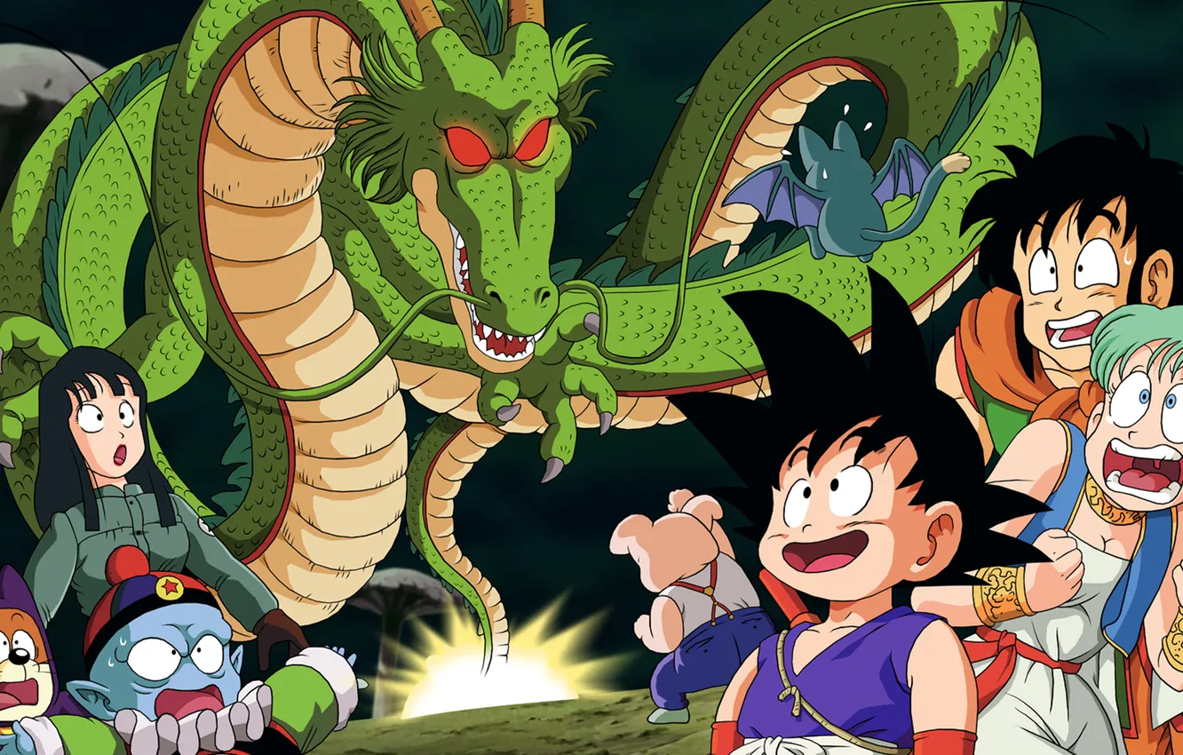 Фото обои Dragon, Dragon Ball, Pig