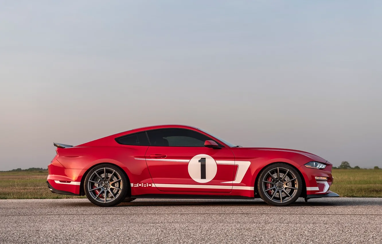 Фото обои Mustang, Ford, Hennessey, side view, Hennessey Ford Mustang Heritage Edition