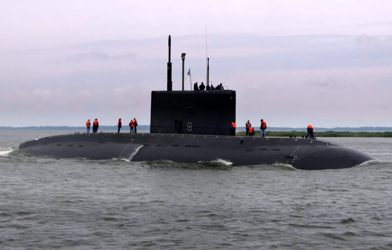 Фото обои субмарина, Подлодка, ВМФ, дизельная, Балтика, &quot;Великий Новгород&quot;