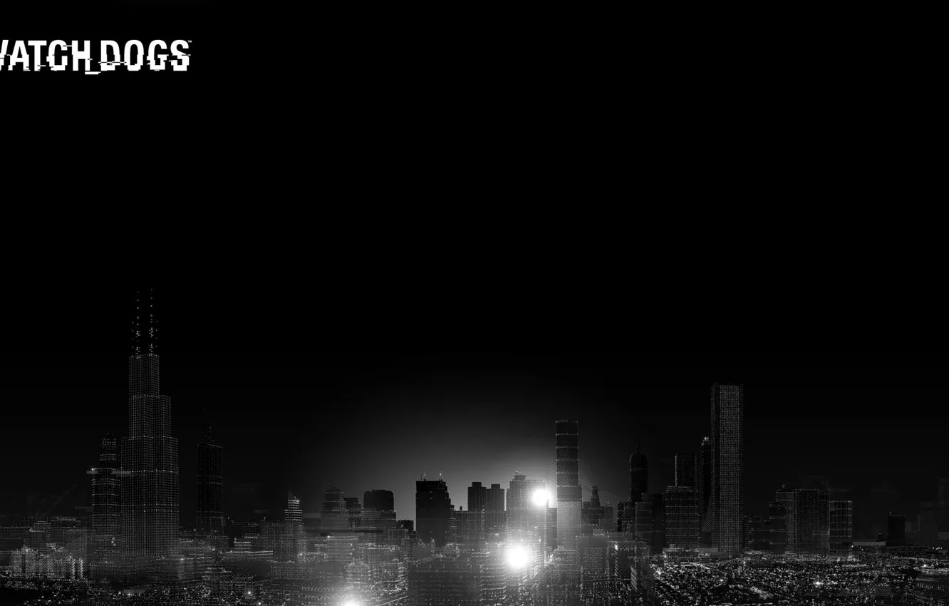 Фото обои город, небоскребы, Watch Dogs
