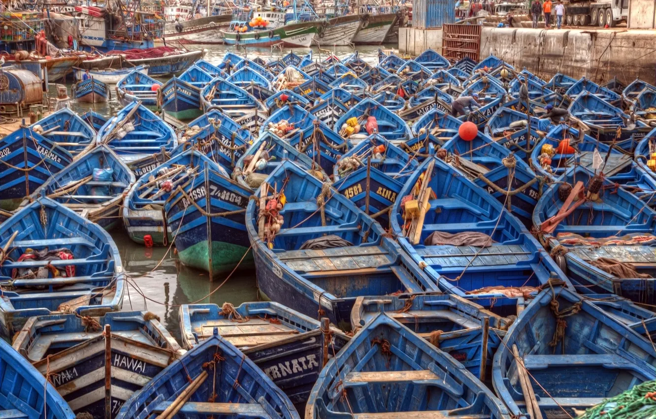Фото обои Africa, Morocco, Essaouira seaport
