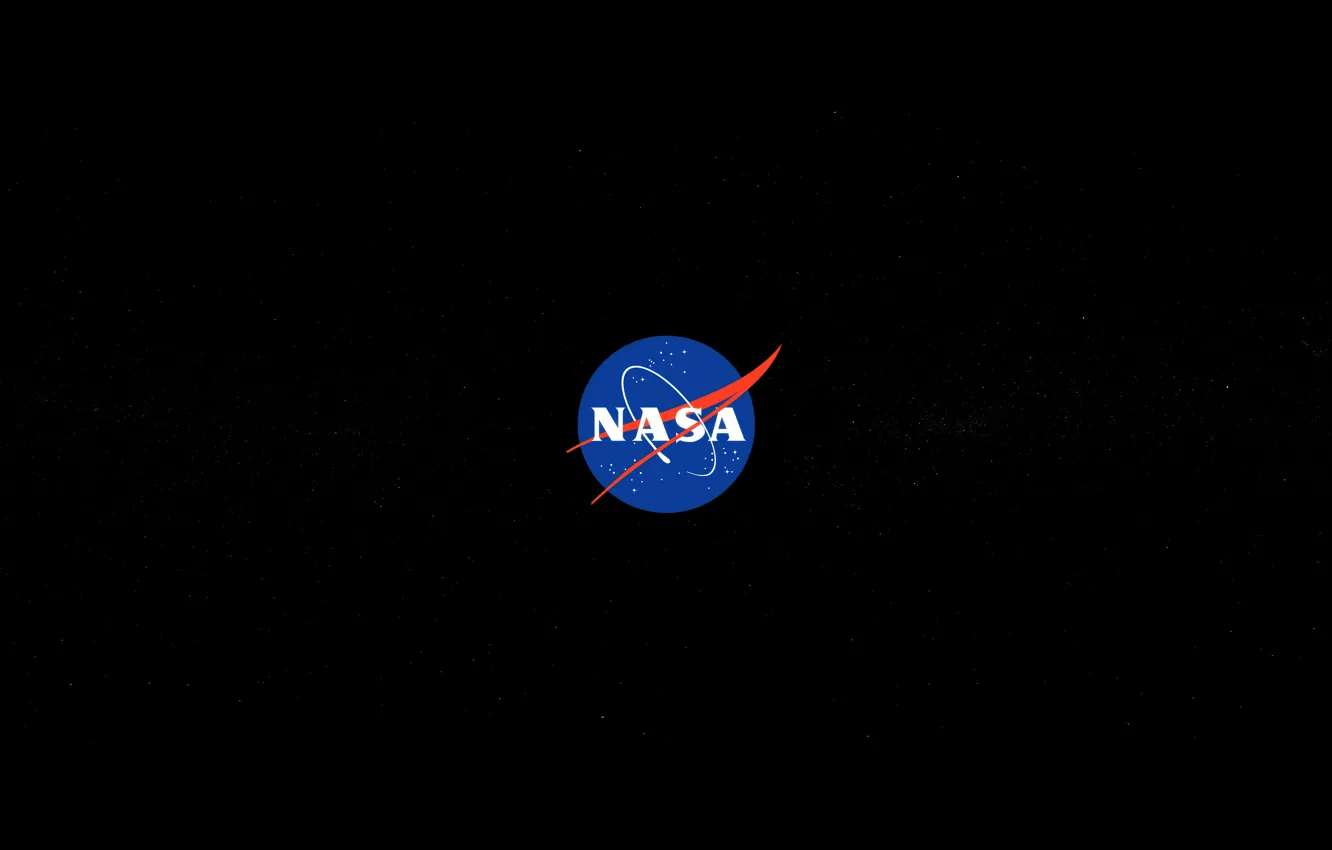 Фото обои logo, nasa, black oled