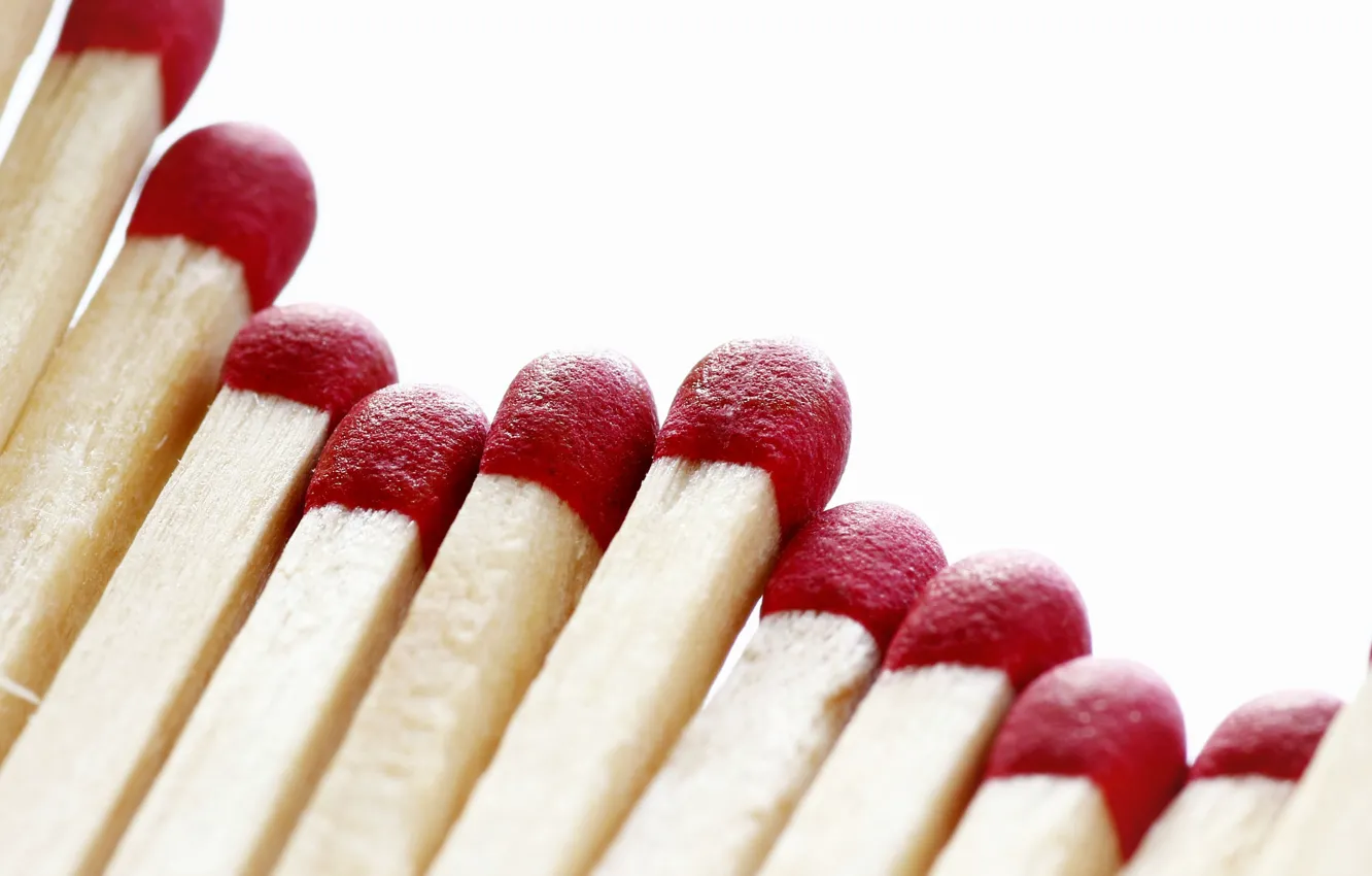 Фото обои макро, фон, спички