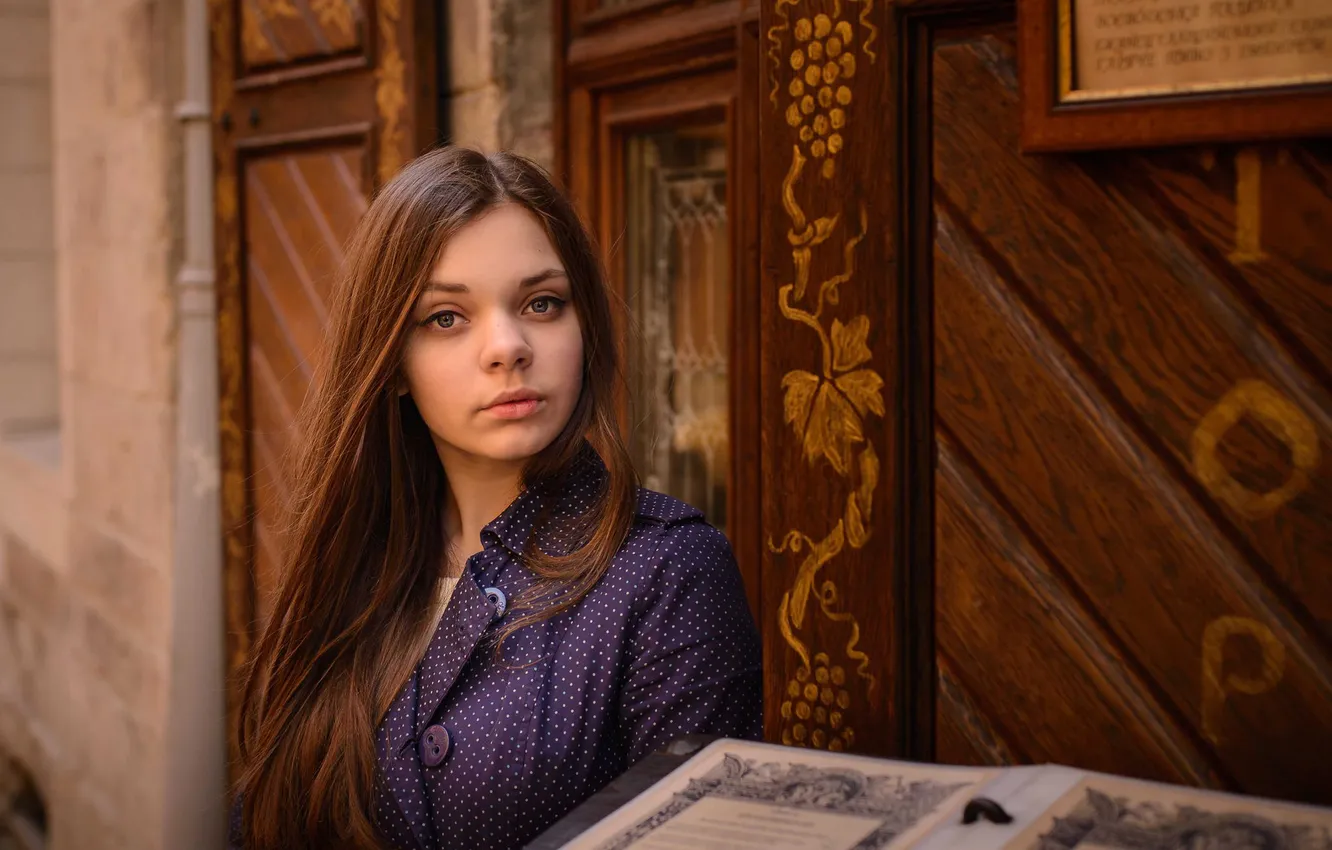 Фото обои взгляд, фон, портрет