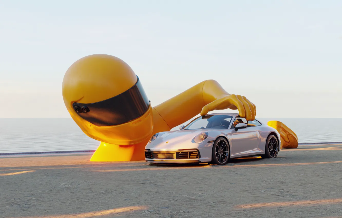 Фото обои porsche, child, 911 Carerra 4S