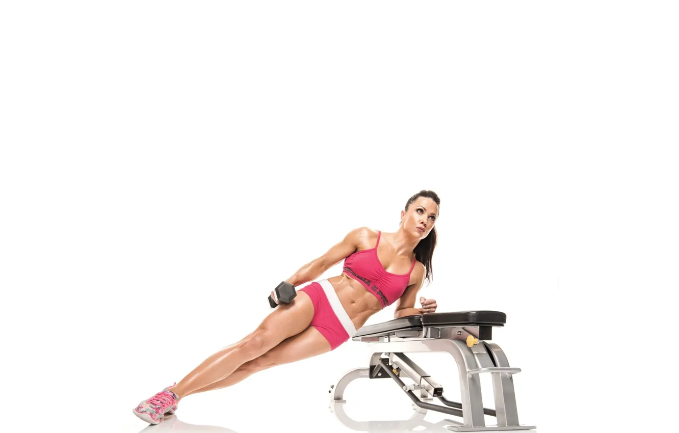 Фото обои female, workout, abs