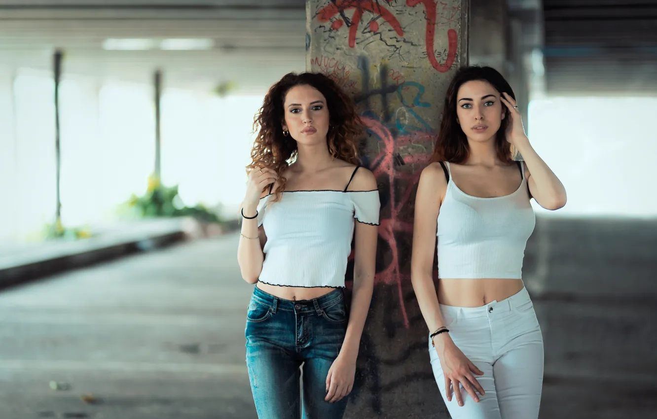 Фото обои взгляд, стиль, модели, Chiara, Serena