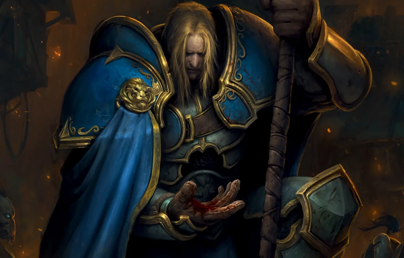 Фото обои paladin, Warcraft 3, Arthas Menethil