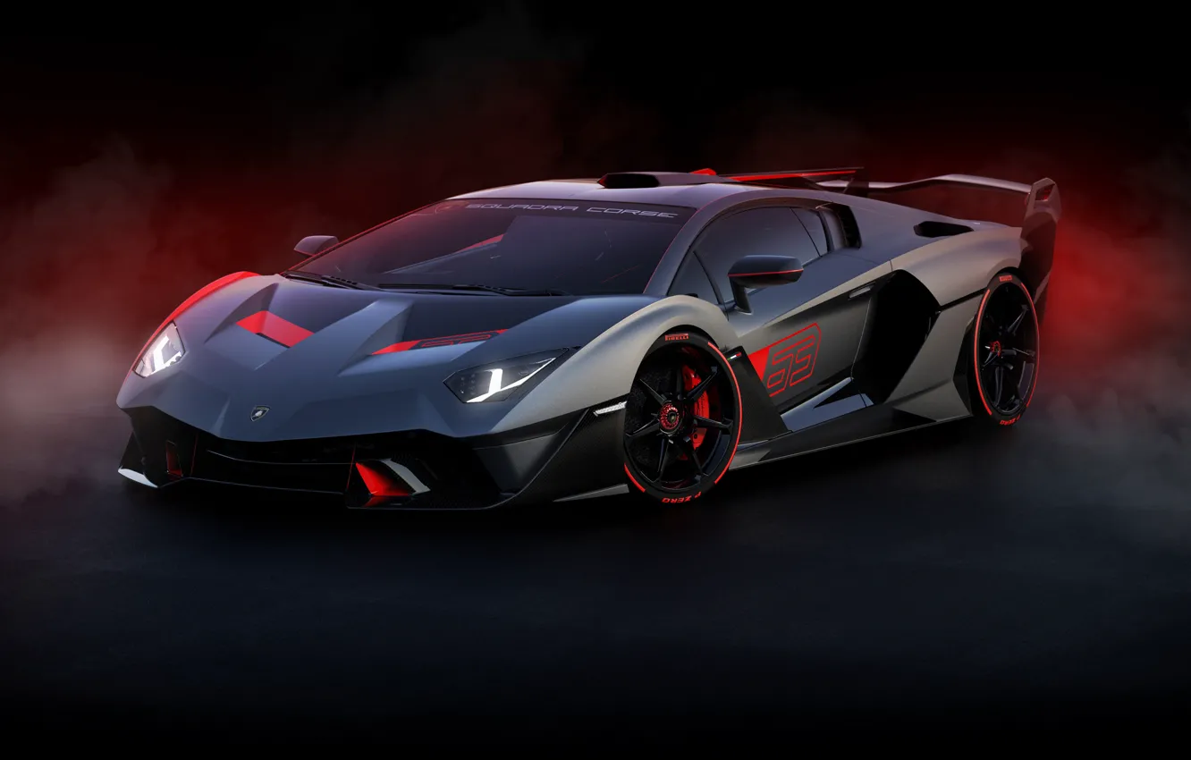 Фото обои Lamborghini, суперкар, 2018, SC18