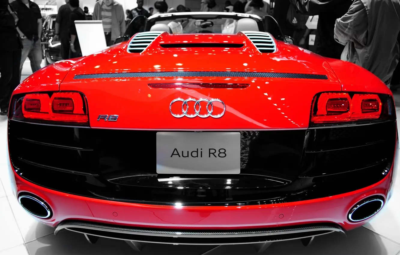 Фото обои Audi, Spyder, Wide, Rear