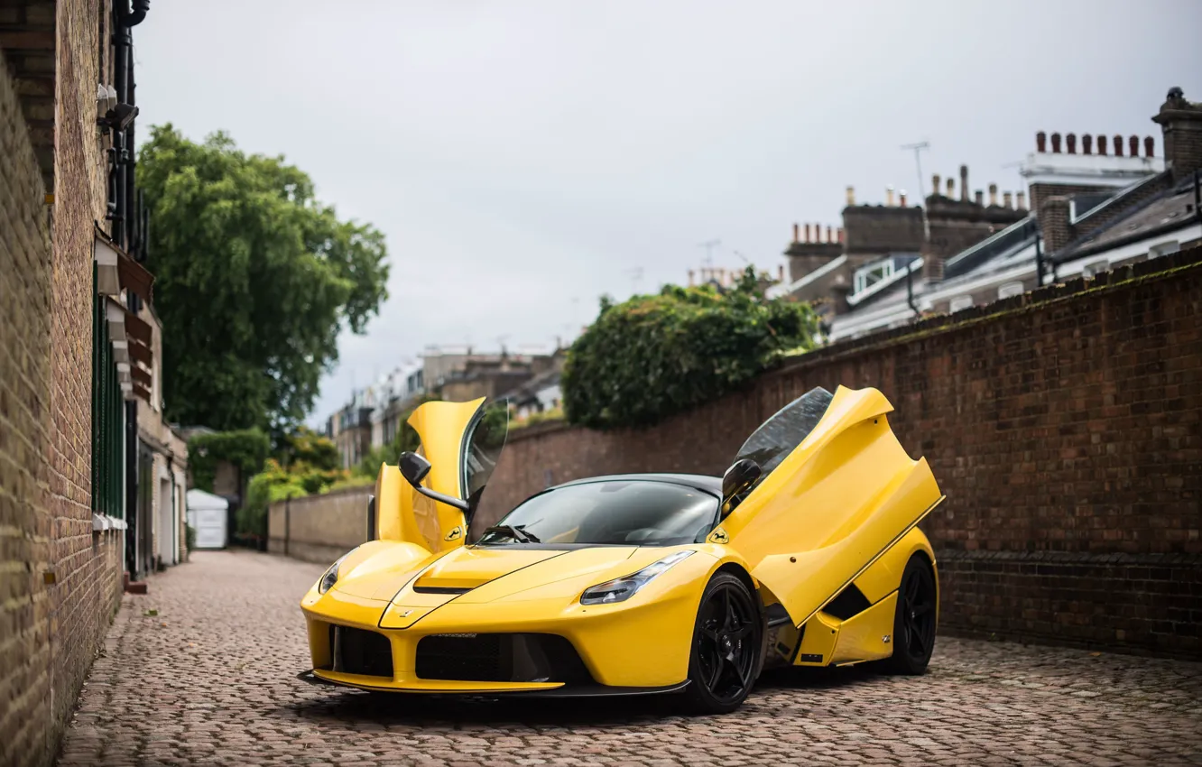 Фото обои Yellow, LaFerrari, Aperta